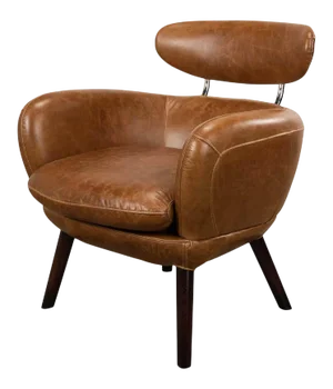 Mid Century Style Leather Armchair