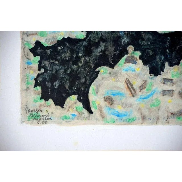 Mid 20th Century Mid Century Impressionist Colorful Monotypes by Georges-Armand Masson - a Pair For Sale - Image 5 of 10