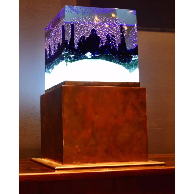 1980s Murano Glass Bubble Table Lamp, 1980s For Sale - Image 5 of 8