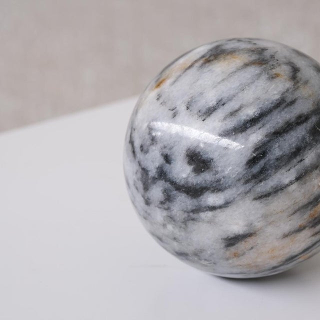 Small Marble Mid-Century Ball Desk Decoration For Sale - Image 3 of 7