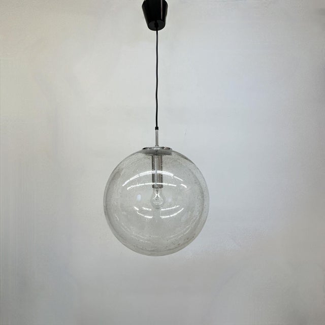 Large Globe Hanging Lamp from Limburg Glashütte, Germany, 1970s For Sale - Image 4 of 18