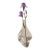 Sculptural Crystal Vase With Natural Stone Base – One of a Kind Coffee Table Art For Sale