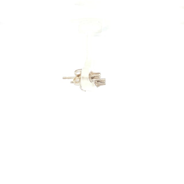 Mid-Century Modern Mid 20th Century Buttercup Diamond Stud Earrings, A Pair For Sale - Image 3 of 3