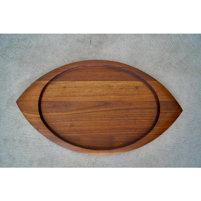 1960's Mid-Century Danish Modern Solid Walnut Tray For Sale - Image 13 of 13