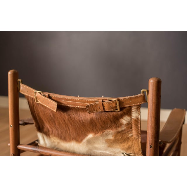 Mid Century Rosewood Sirocco Safari Lounge Chair and Ottoman by Arne Norell For Sale - Image 10 of 18