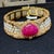 Vintage 45 Carat No Heat Ruby, Diamond, and Pearl Cuff Choker Necklace For Sale - Image 4 of 9