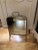 Mid 19th Century Victorian Beveled Edge Mirror and Brass Stand Fire Screen For Sale In Denver - Image 6 of 13