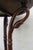 Traditional Carved Swan Round Solid Mahogany Side End Table 6173 For Sale - Image 3 of 12