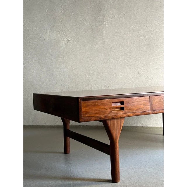 Iconic rosewood table with three drawers by nanna ditzel for søren willadsen designed in 1950s. Heavy item. Condition:...