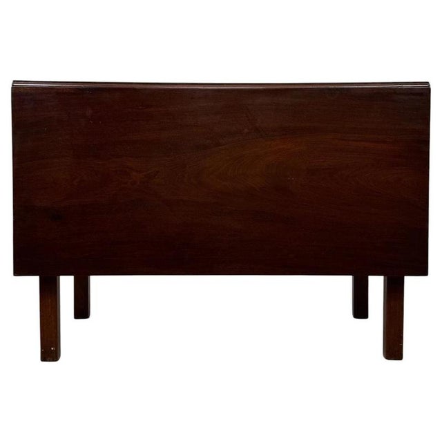 Brown Antique English Georgian Mahogany Drop-Leaf Writing Table, 1700s For Sale - Image 8 of 14