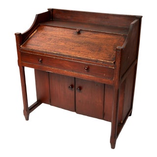 19th Century Antique Early American Secretary Desk For Sale