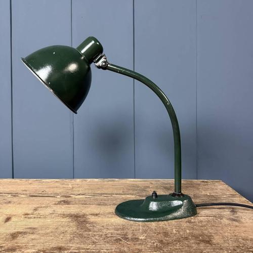Bauhaus Dark Green Desk Lamp, 1930s For Sale - Image 13 of 18