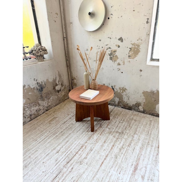 Constructivist Mahogany Side Table, 1950s For Sale - Image 9 of 18