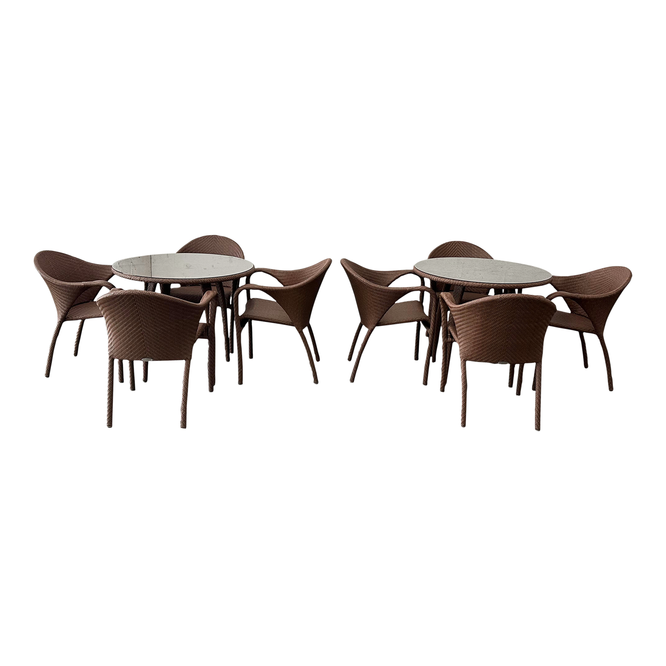 Dedon Richard Frinier Two Tango Outdoor Table + Eight Armchairs Set - image 0