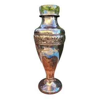 Art Deco Silver-Plated Vase with Glass Insert, 1929, Set of 2 For Sale