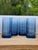 Anchor Hocking Vintage Mid-Century Modern Anchor Hocking "Tartan Blueberry" Flat Iced Tea Glasses - Set of 4 For Sale - Image 4 of 15