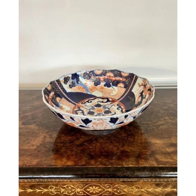 Antique Japanese Imari Bowl, 1900 For Sale - Image 3 of 6