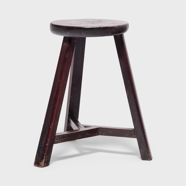 Chinese Chinese Lotus Stool, C. 1900 For Sale - Image 3 of 8