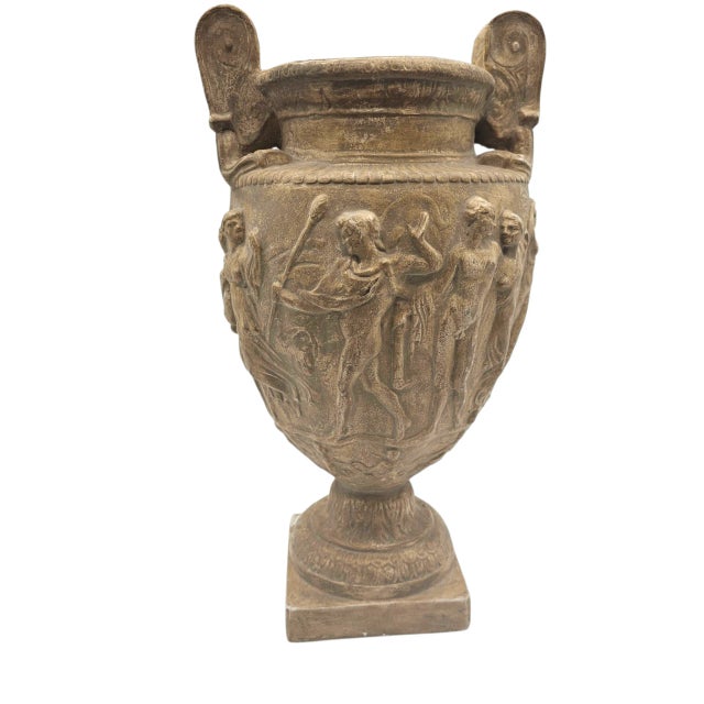 A commanding Neoclassical Campana urn inspired by the sculptural language of Greco-Roman antiquity and the Grand Tour...