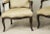 Light Green A Pair of French Provencial Louis XV-Style Fauteuils Pale White Hide Leather For Sale - Image 8 of 12