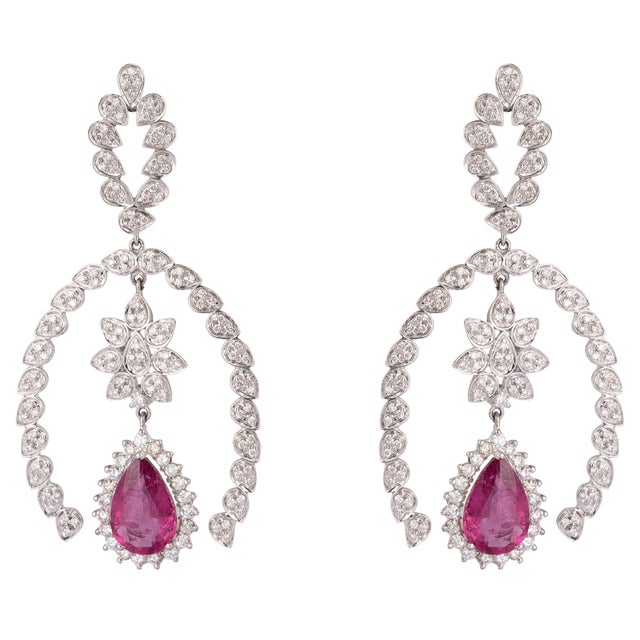 Diamond wt 3.71cts ruby light wt 9.12cts gold net wt 30.024gm(18k)