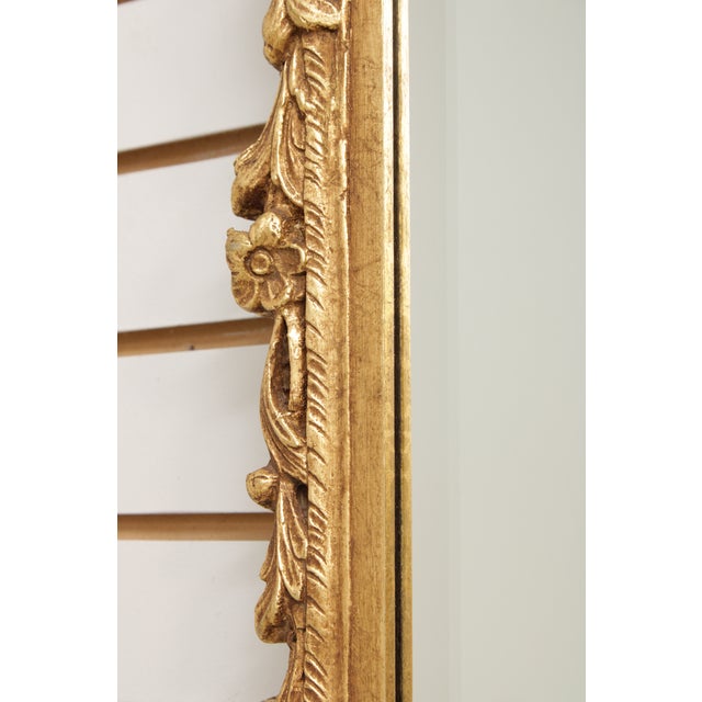 Gold Friedman Brothers Ornate Gold Finish Frame Mirror For Sale - Image 8 of 13