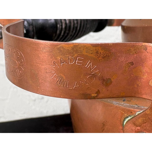Vintage Finnish Copper Kettle by Rothberg Oy, Turku – 1.8l, Mid-20th Century Scandinavian Design For Sale - Image 9 of 12