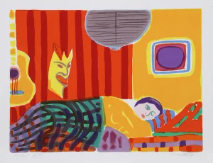 John Grillo, "Duerme," Serigraph