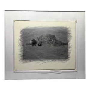 Rick Dingus, Abandoned Rock Shelter Near Acoma Graphite on Photograph, C. 1980