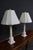 Pair of Neoclassical Marble Column Table Lamps For Sale - Image 4 of 5