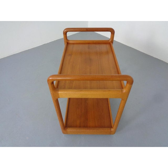 Wood Teak Tea Cart by Cado, Denmark, 1970s For Sale - Image 7 of 15