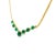 Contemporary Cabochon Emerald Diamond 18k Yellow Gold Choker Necklace For Sale - Image 3 of 3