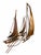 Curtis Jere Signed C. Jeré Artisan House Sailboat Regatta Brass Copper Brutalist Mid-Century Modern Wall Sculpture For Sale - Image 4 of 6