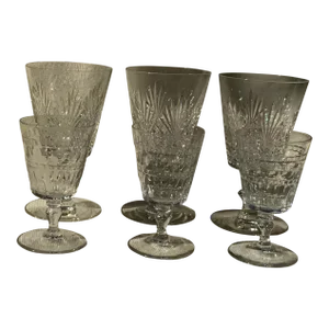 Selection of Fine Crystal French Wine Goblets - Circa 1910