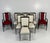 Black Italian Armchairs in Black Lacquered Wood and Red Velvet, 1980s, Set of 2 For Sale - Image 8 of 9