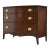 Mid Century Federal Style Mahogany Curve Front Chest For Sale