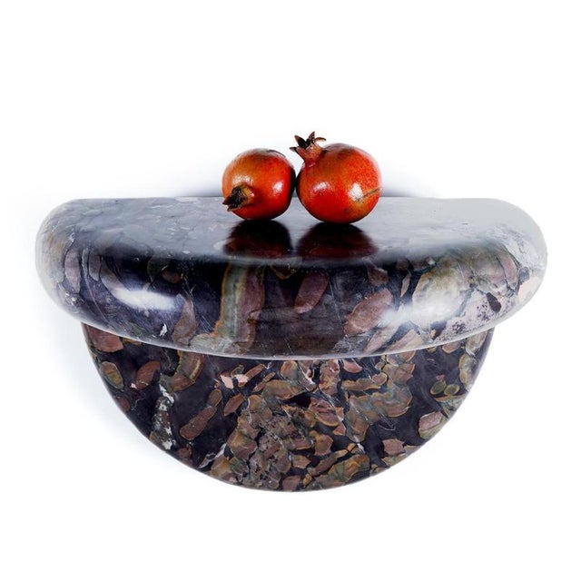 Contemporary Face to Face Silvara Marble 1 Shelf by Jean Pascal Levy-Trumet For Sale - Image 3 of 6