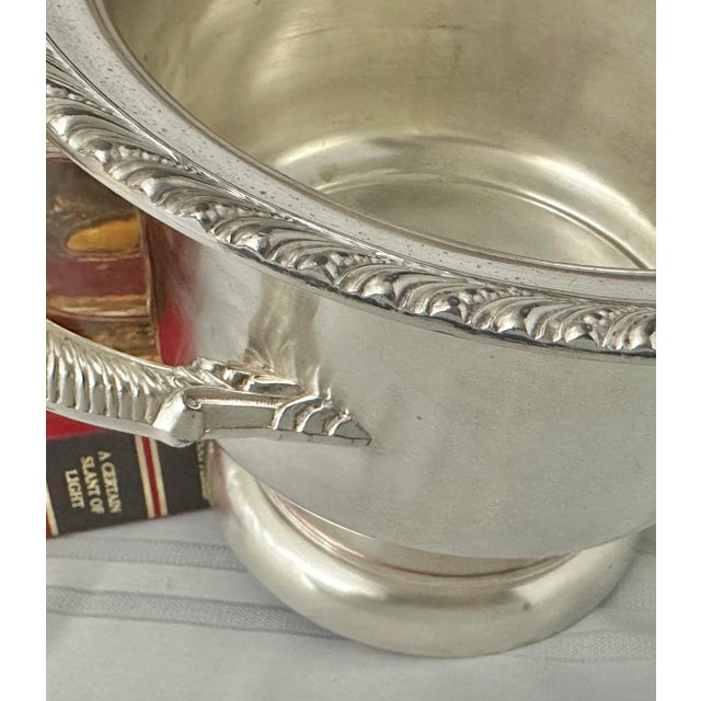 Antique Hartford Silver Co 1900's Silver Plated Wine Chiller / Champagne Bucket For Sale - Image 10 of 11