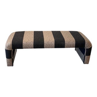 Vintage 1980s Waterfall Bench Ottoman For Sale