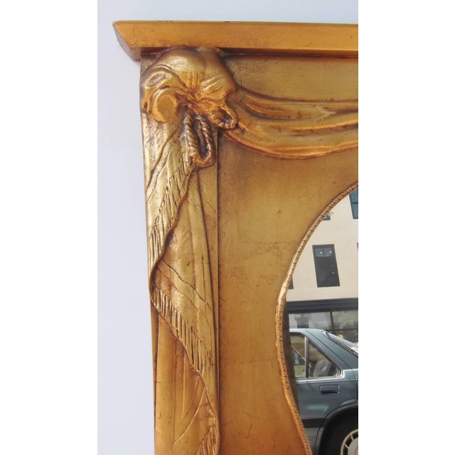 Mid 20th Century Midcentury Italian Triple Landscape Mirror For Sale - Image 5 of 11