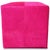 Animal Skin Handmade Fuchsia Cowhide Leather Ottoman Pouf 18x18x18 in Statement Cube For Sale - Image 7 of 7