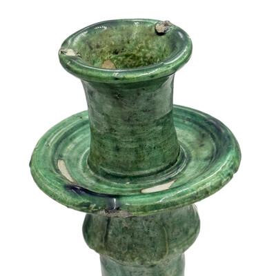 Moroccan Moroccan Tamegroute Glazed Candlestick Holder For Sale - Image 3 of 6