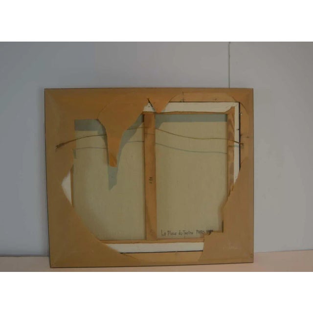 Oil on Canvas French Painting For Sale - Image 4 of 5