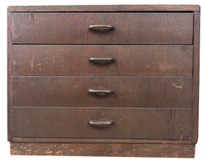Wooden Archive Drawer Cabinet, 1930s