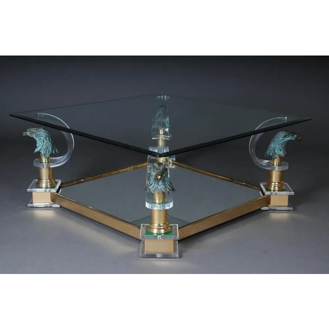 Coffee Table Glass by Maison Charles For Sale - Image 10 of 12