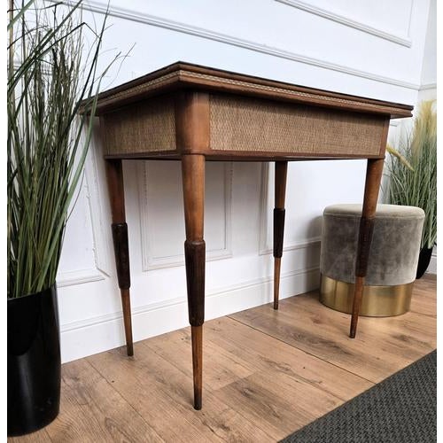 Black Mid-Century Modern Italian Desk in Walnut, 1960s For Sale - Image 8 of 10