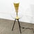 Mid Century Modern Glass Orb Lamp Original Brass Legs Sofa Round Black Atomic For Sale - Image 9 of 12