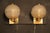 Mid-Century Modern Golden Pulegoso Murano Glass Sconces in the style of Barovier, 1990s, Set of 2 For Sale - Image 3 of 18