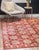 9x12 Majestic Artisan Coral Starburst Medallion Handknotted Afghan Wool Rug For Sale In New York - Image 6 of 7