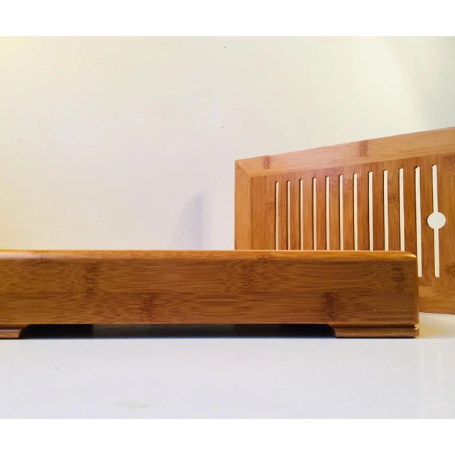 Vintage Danish Beech Storage Box, 1970s For Sale - Image 4 of 11